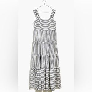Madewell Striped Tiered Maxi Dress